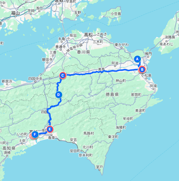 2014年夏　四国沖縄の旅　４日目　高知～徳島